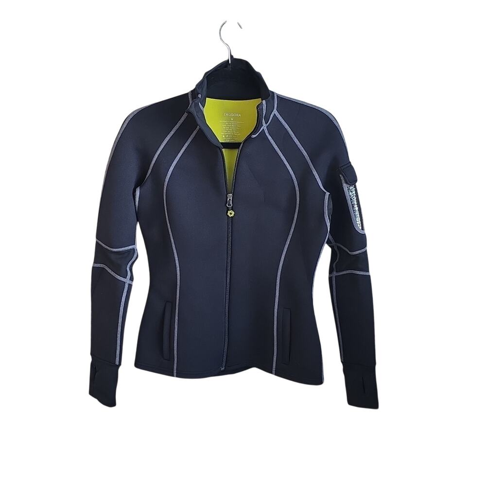 Zaggora Thermo Fit Workout Jacket - Hot Suit- Neoprene Womens Size Medium
